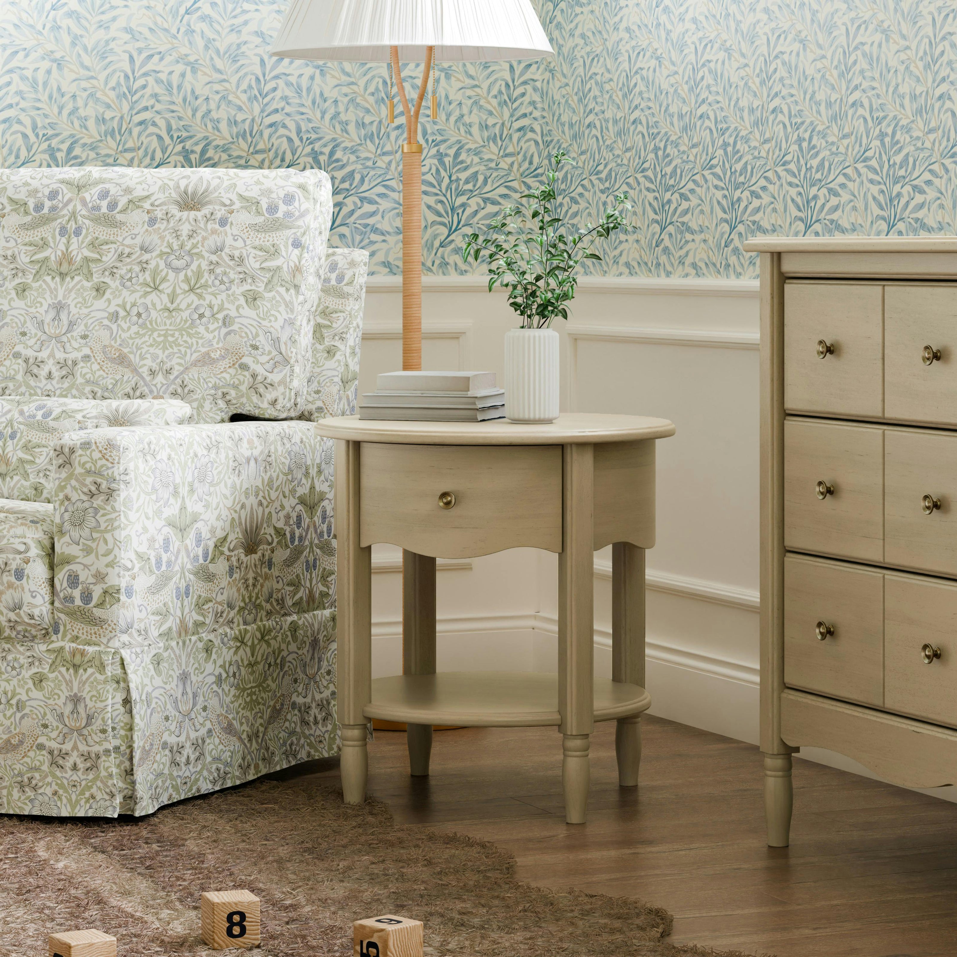 Liberty Assembled Nightstand in Washed Pine