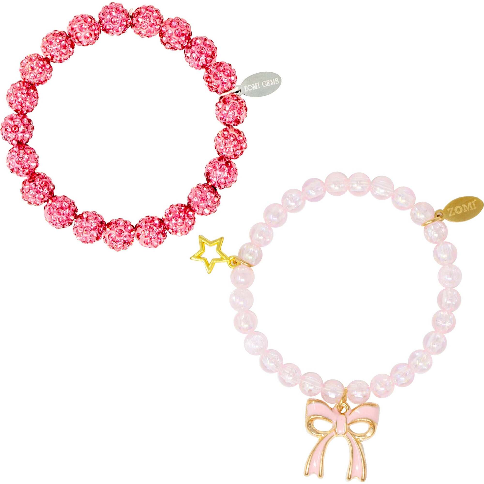 Girl's Sparkle Bow Bracelets Set