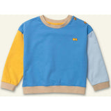Blue Colorblock Sweatshirt