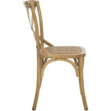 Set of 2 Franklin X Back Farmhouse Chairs