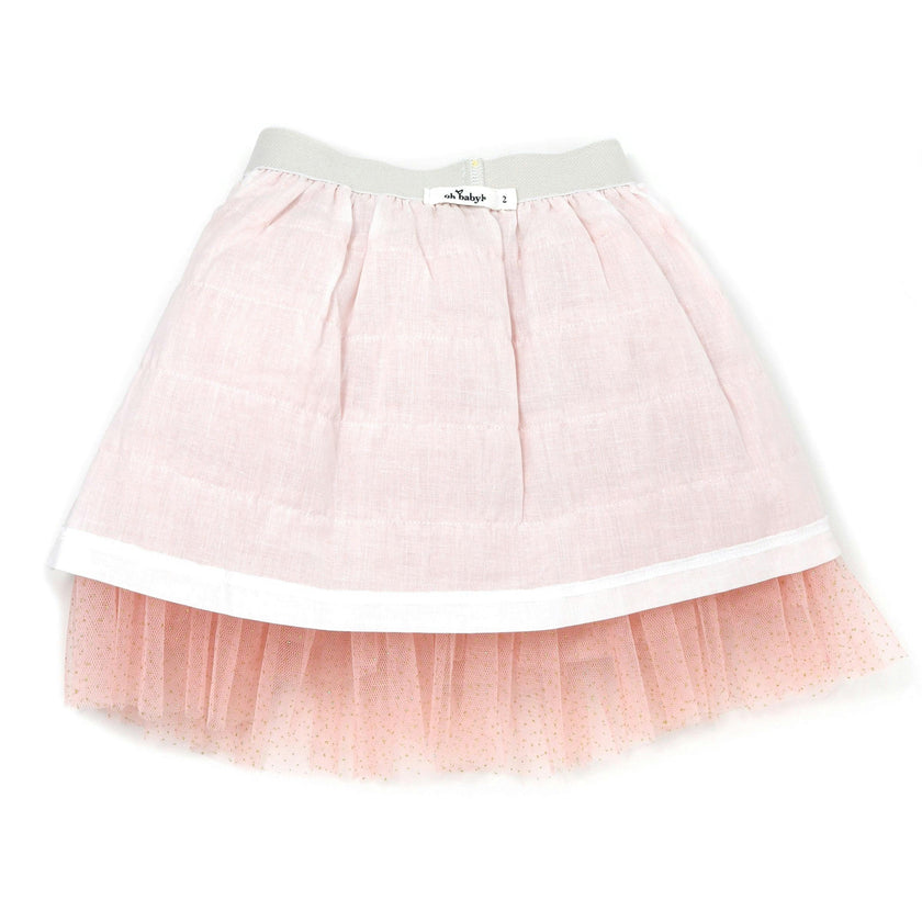 Gold Band Layered Frill Tutu Skirt