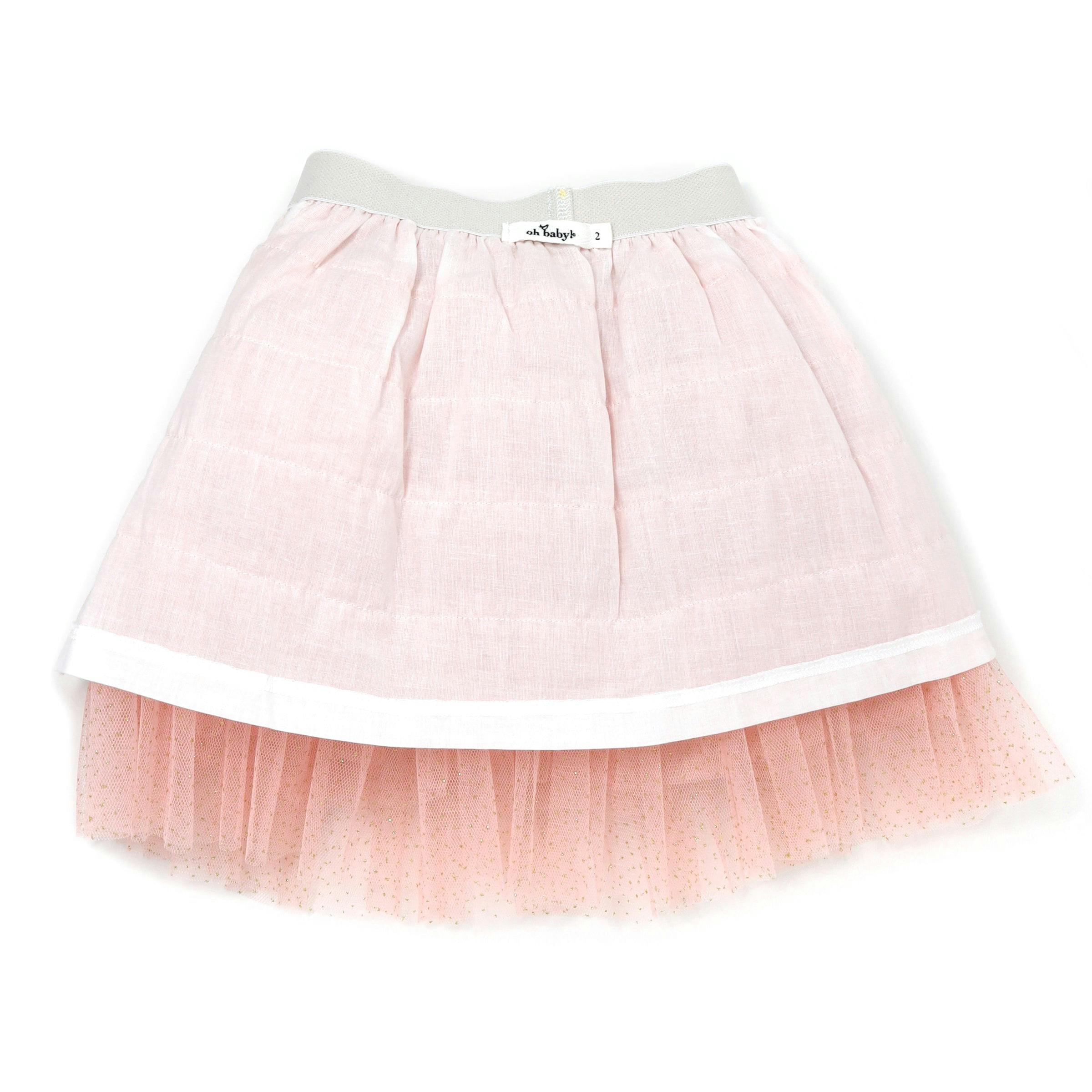 Gold Band Layered Frill Tutu Skirt