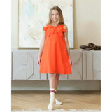 Esme dress (scarlet-orange)