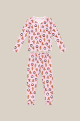 Mini So Soft Henley Pajama Set in Teddy Bear Wreaths