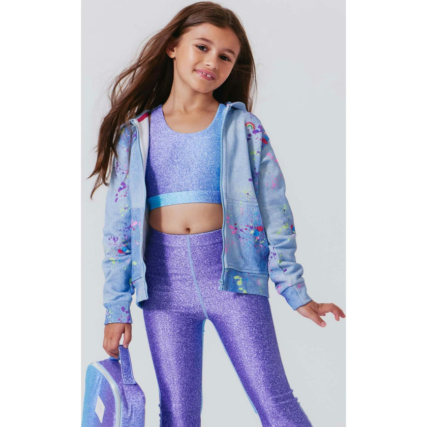 Girls Oversized Drop Shoulder Full-Zip Hoodie