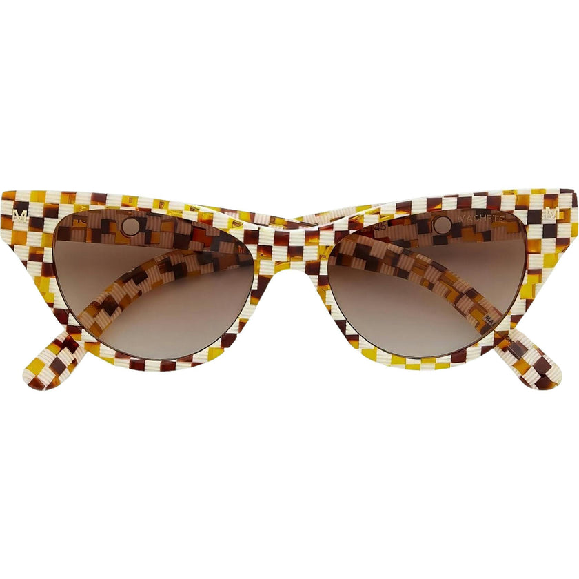 Suzy Sunglasses in Tortoise Checker