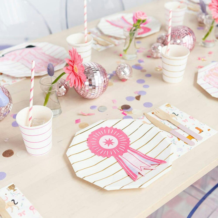 Pink Rodeo Ribbon Guest Napkins