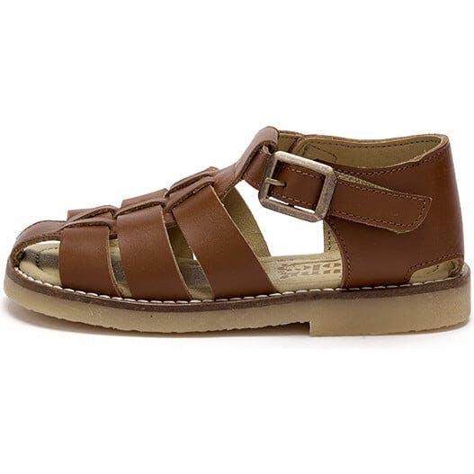 Noah Leather Fisherman Sandal, Brown