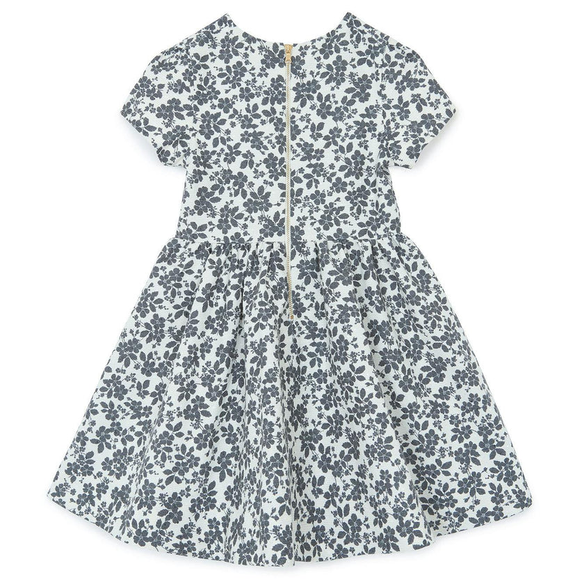 TARTINE ET CHOCOLAT FLOWER DRESS - NACRE