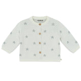 BONTON Stars Cardigan & Knit Pants Baby Set - Grey