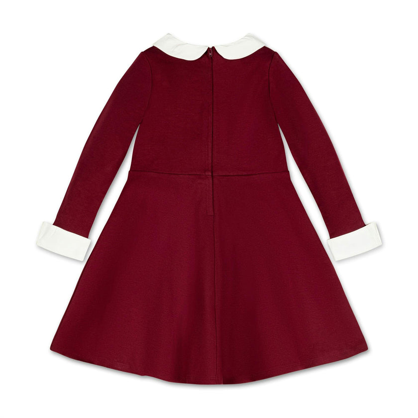 French Look Ponte Dress with Bow