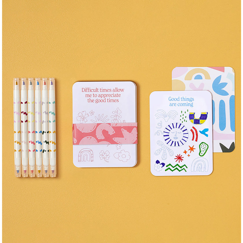 Color Your Own Affirmation Cards