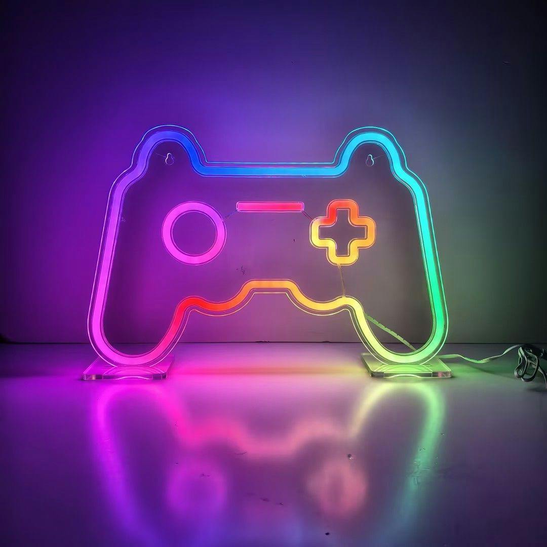 RGB Color Changing Neon Sign-Gamer