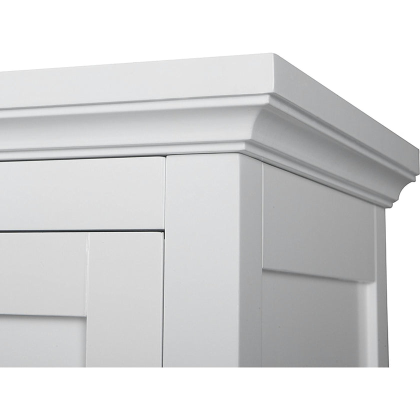 Glancy Wooden Wall Cabinet with Shutter Doors