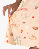 Minecraft: Summer Vibes Bamboo Girls' Short Sleeve Dress
