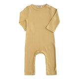Yellow Biscotti LS Modal Romper