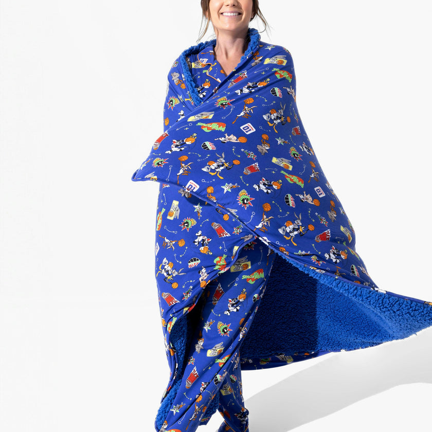 Space Jam Bamboo Sherpa Blanket