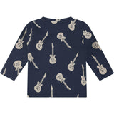 Baby Boy Guitar Print Long Sleeve T-Shirt