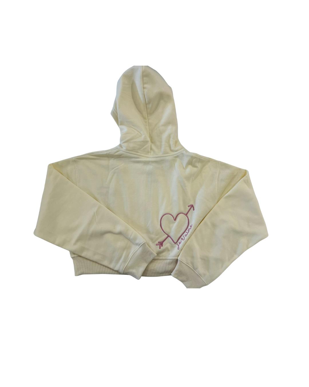 Mia Winter White French Terry Zip up Hoodie - Ma Cherie