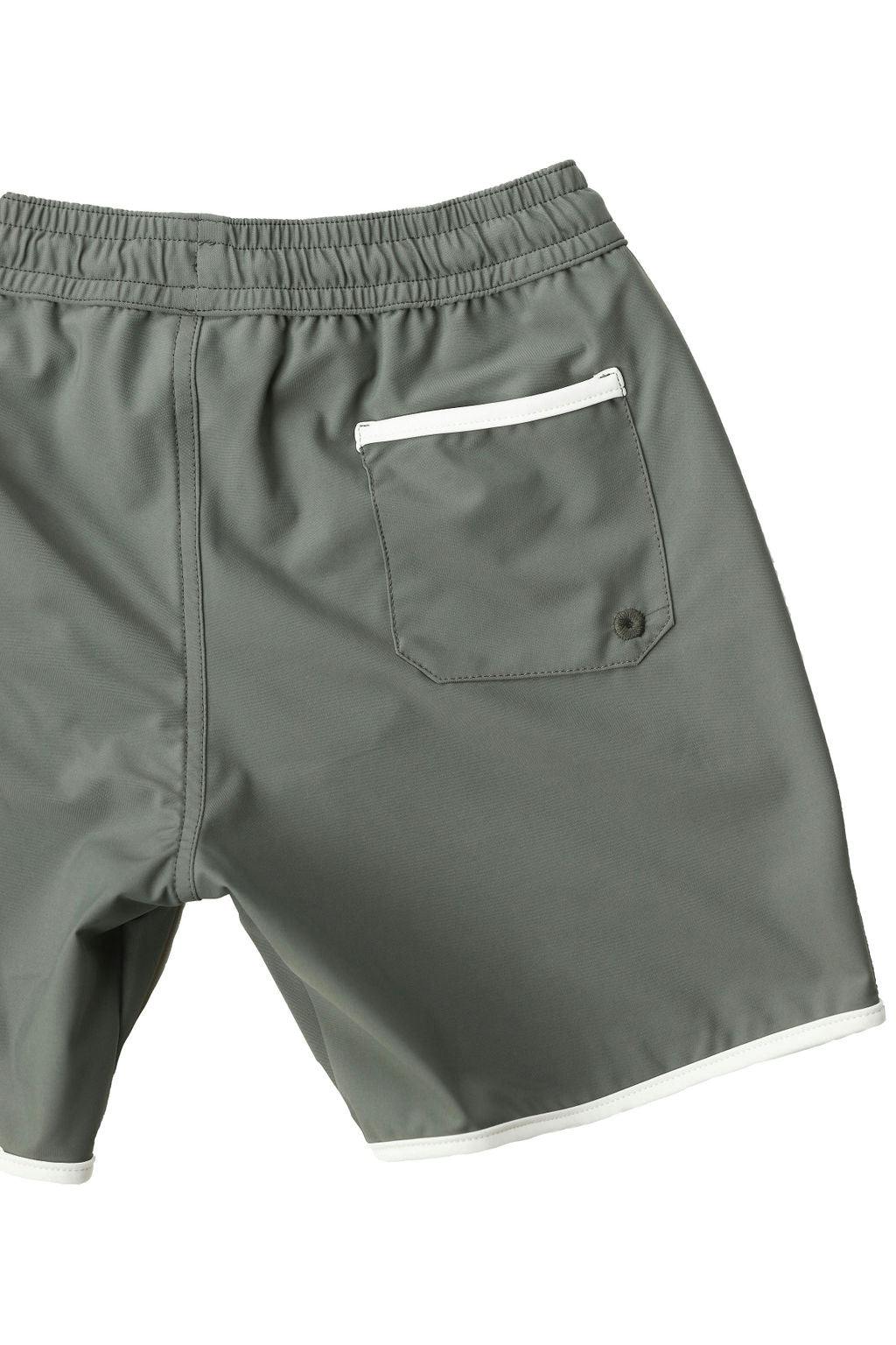 Tommaso Swim Shorts Sage Green And Ivory