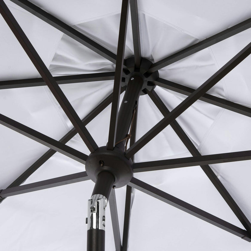 UV-Resistant Zimmerman 9' Crank Push-Button Tilt Umbrella