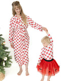 Festive Bows - Bamboo - Adult Long Robe