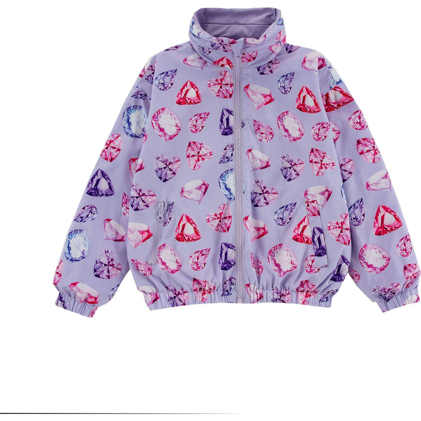 Max Reversible Rain Jacket Windbreaker, Diamonds