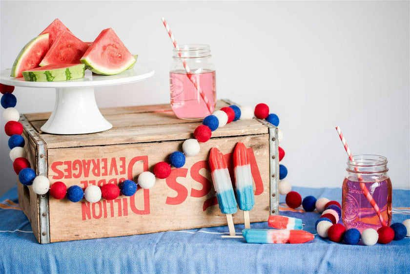 Patriotic Ball Garland