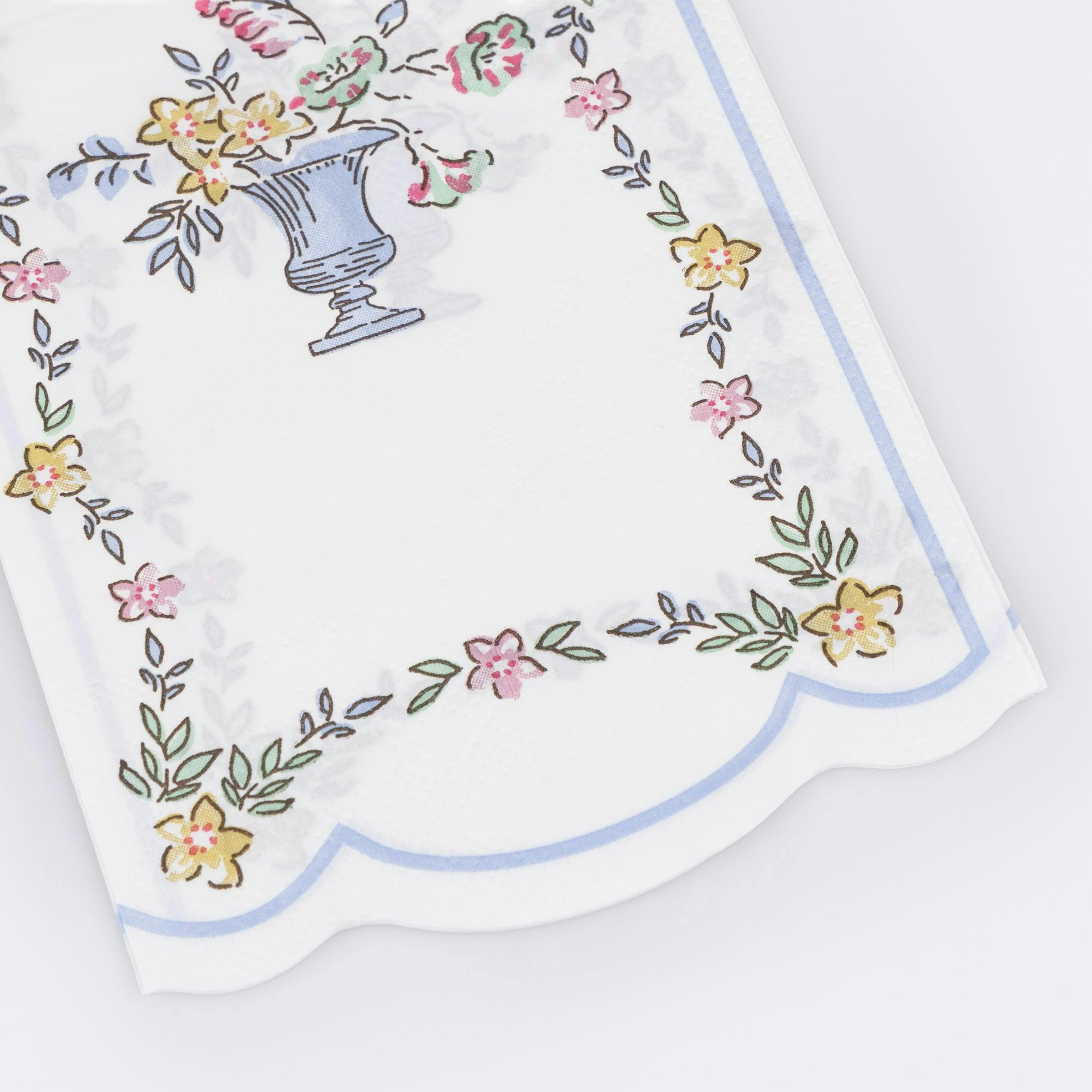 Chintz Border Guest Towels