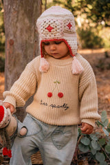Très Sparkly Sweater in Ecru