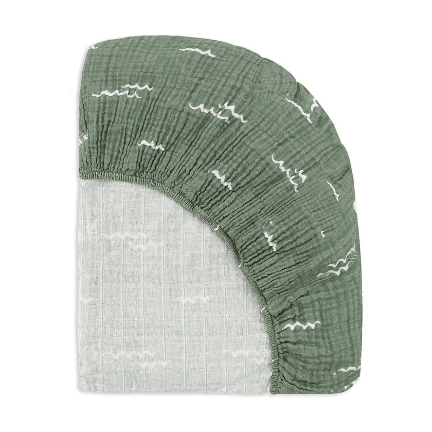 Babyletto Crib Sheet in GOTS Certified Organic Muslin Cotton