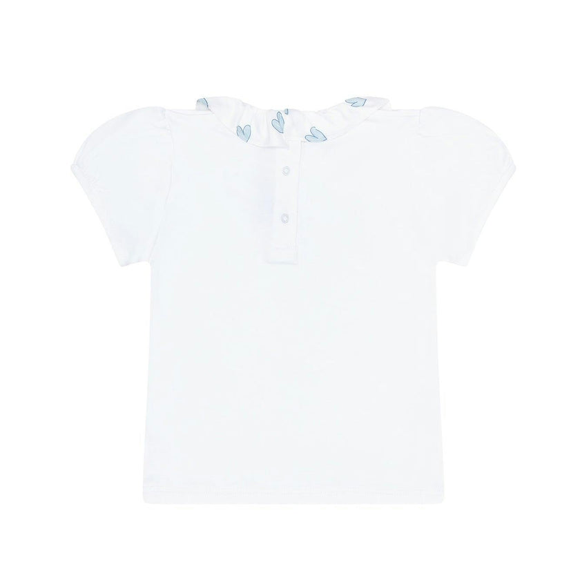 Blue Heart Print Tee