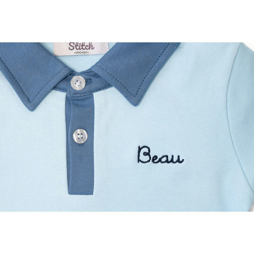 Custom Embroidered Contrast Polo Shirt