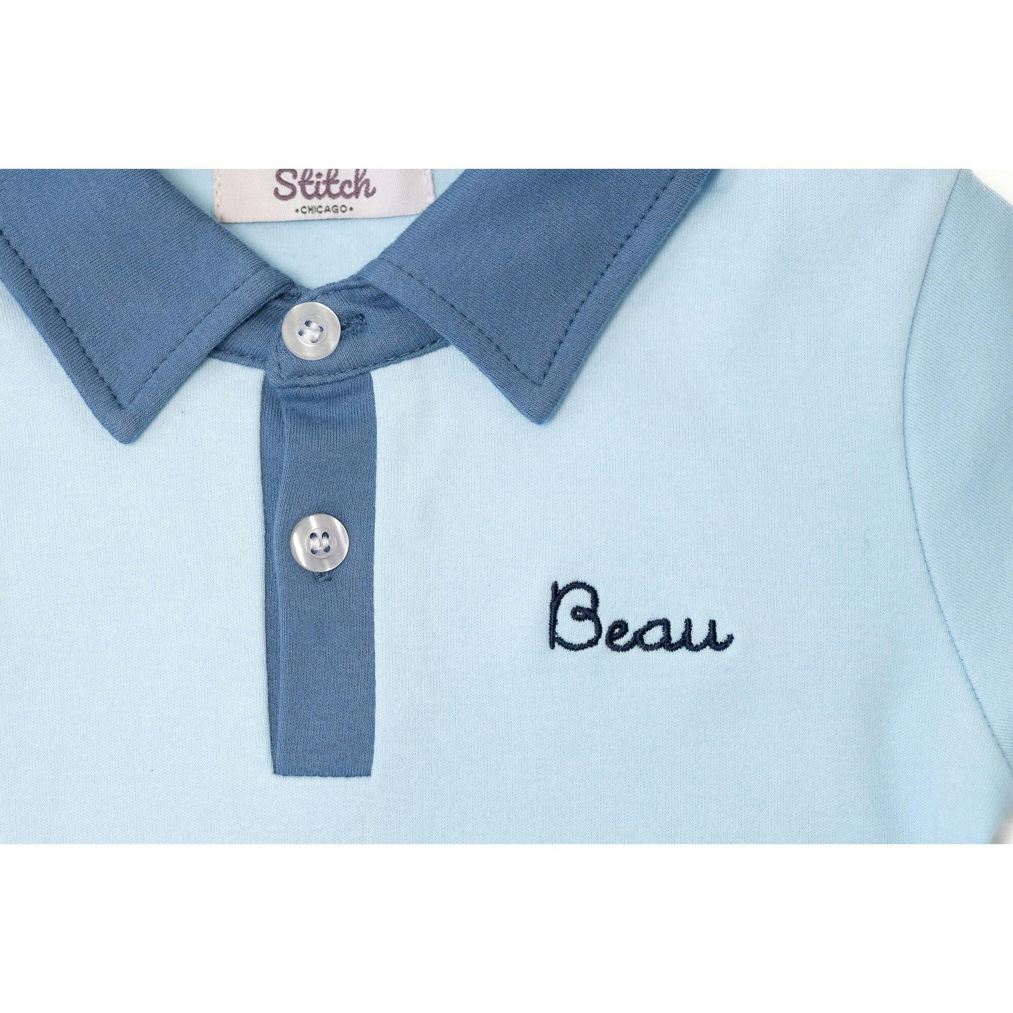 Custom Embroidered Contrast Polo Shirt