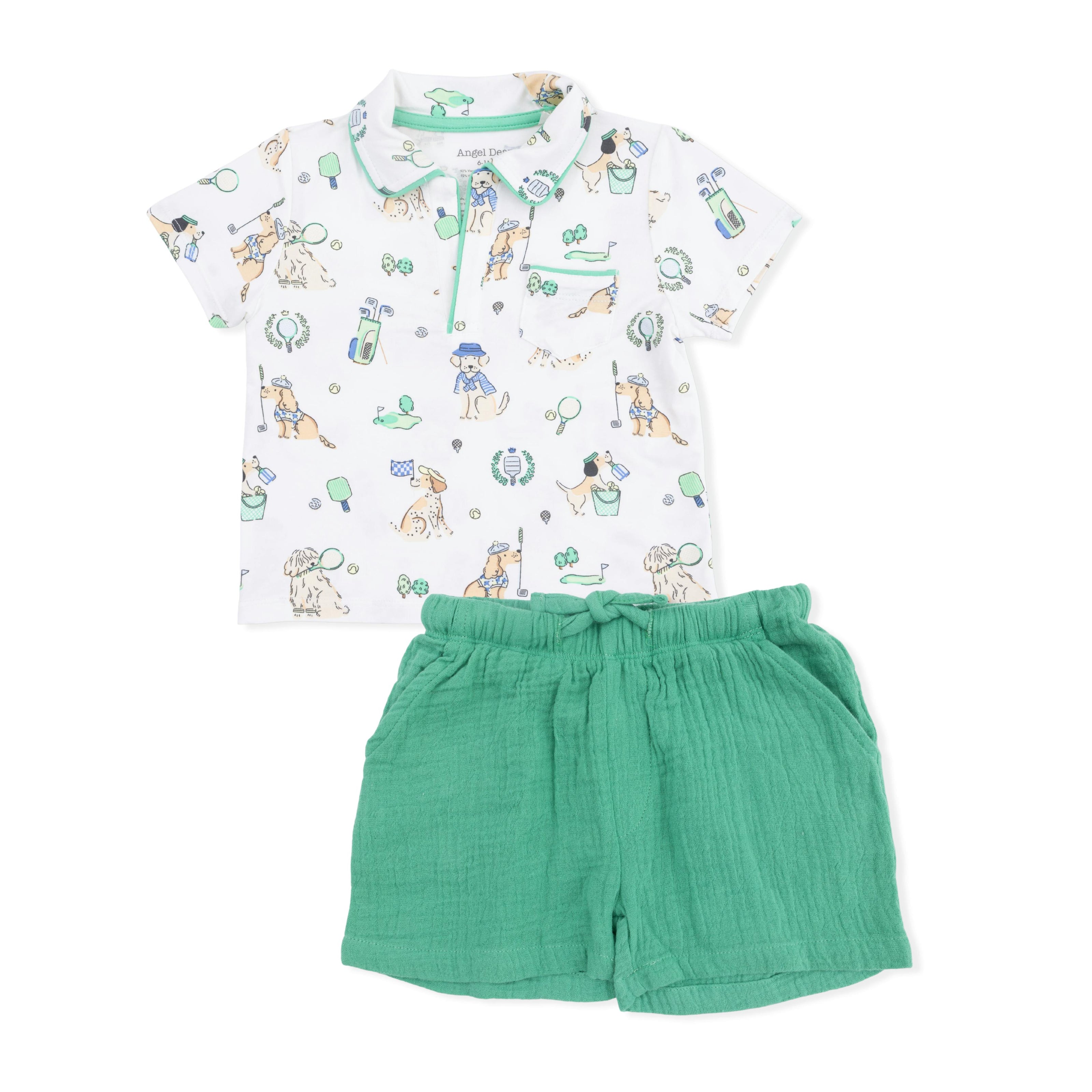 Country Club Dogs Neutral - Polo with Casual Short