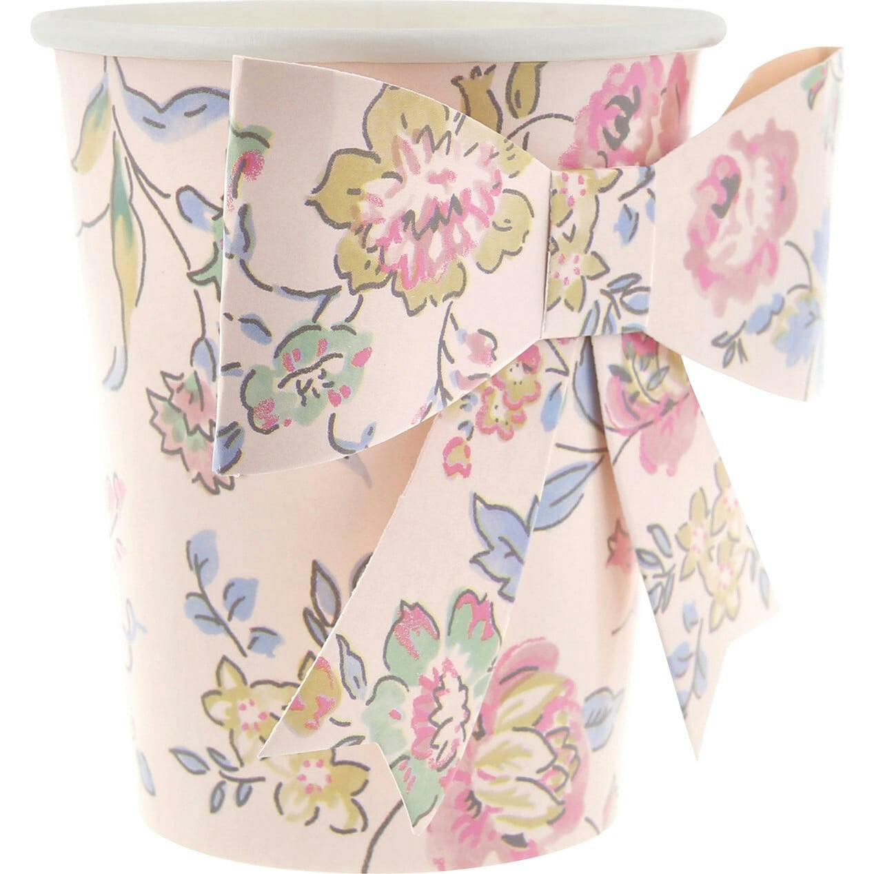 Pink Chintz Bow Cups