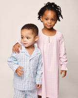 Girl's Twill Delphine Nightgown in Pink Gingham