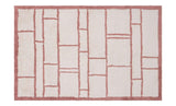 Windowpane Washable Organic Cotton Area Rug