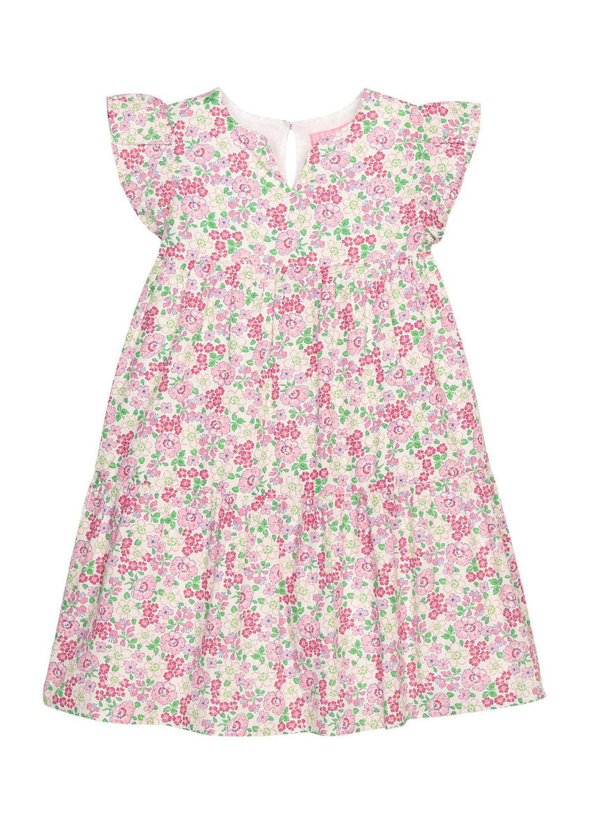 Positano Dress - Pink Bloomsbury Blossoms