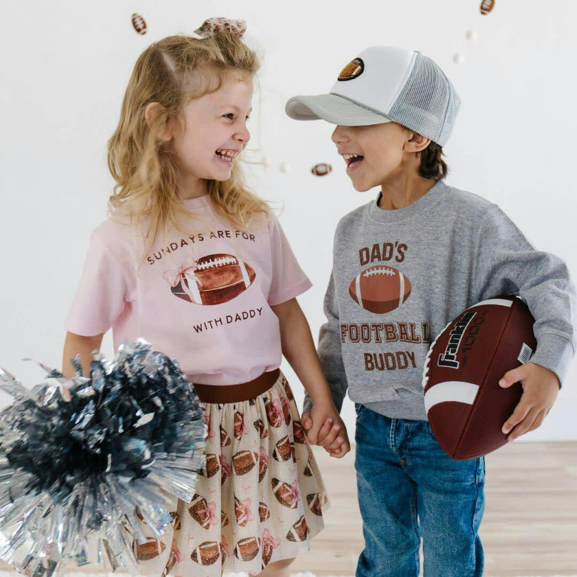 Dad's Football Buddy Sweatshirt - Gray