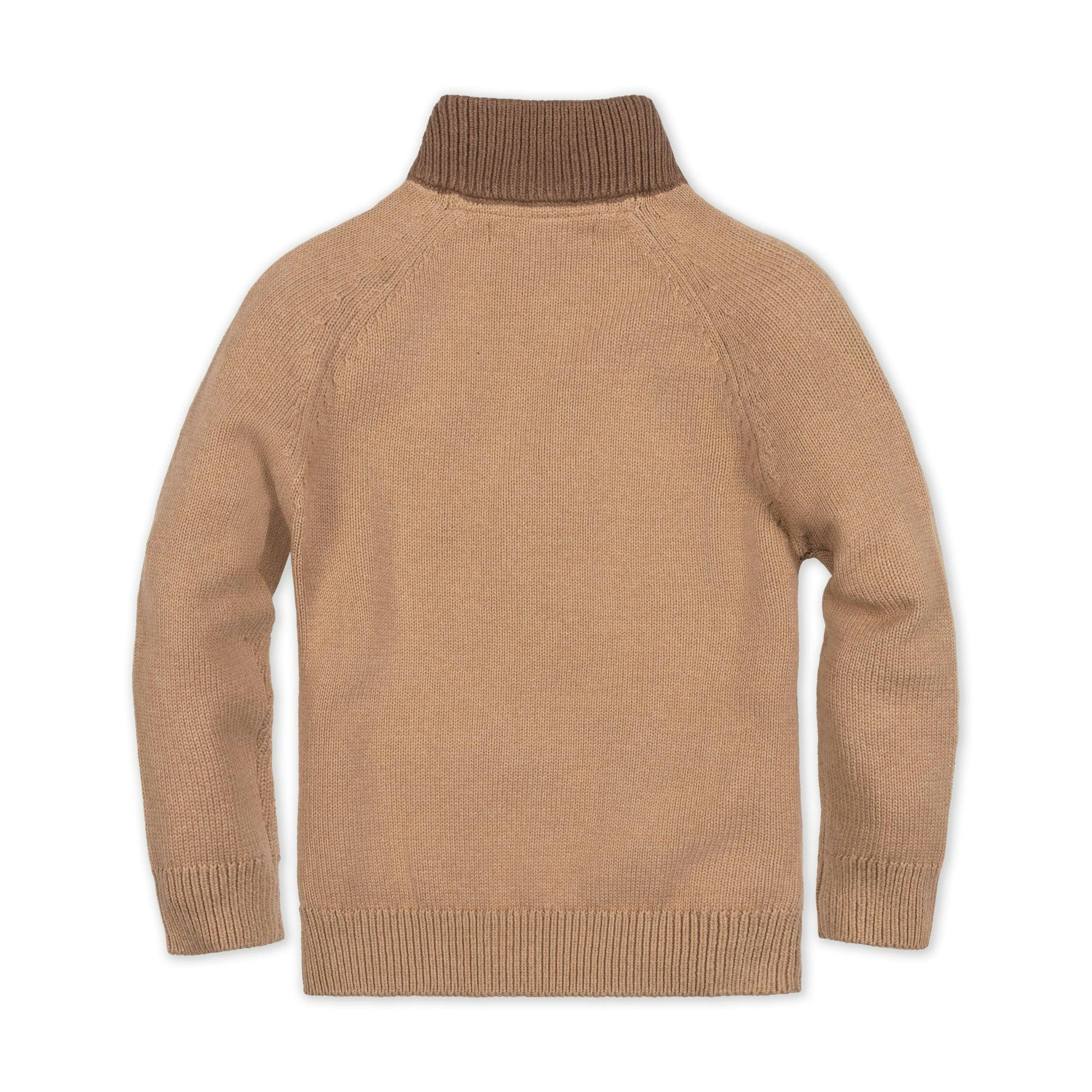 Organic Mock Neck Raglan Cardigan