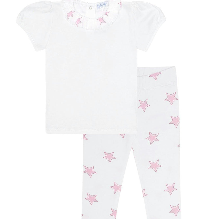Pink Stars Tee-Leggings Set