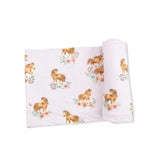 Pink Ponies - Swaddle Blanket