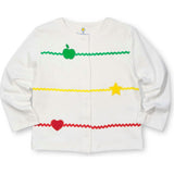 Knit Cardigan With Apple