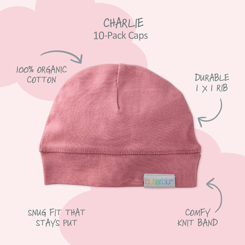 CHARLIE 10-Pack Baby Hats