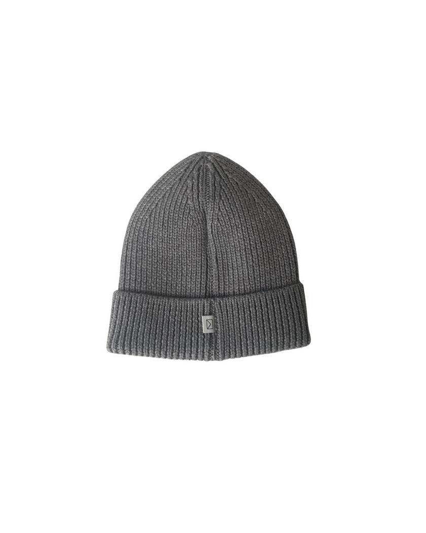 Merino Wool Beanie in Heather Brown