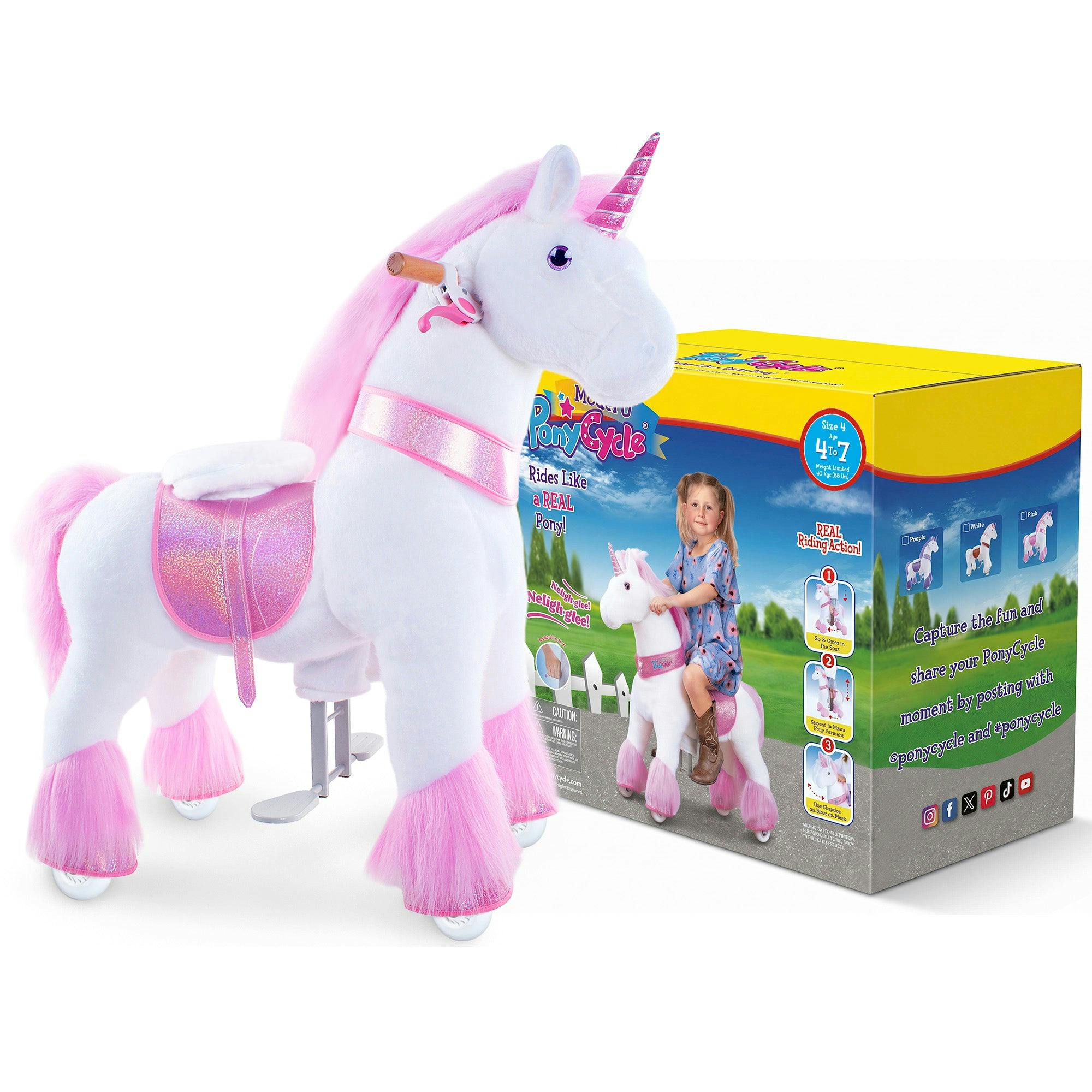 Model U® Unicorn Ride-On Toy Age 4–7 – Pink