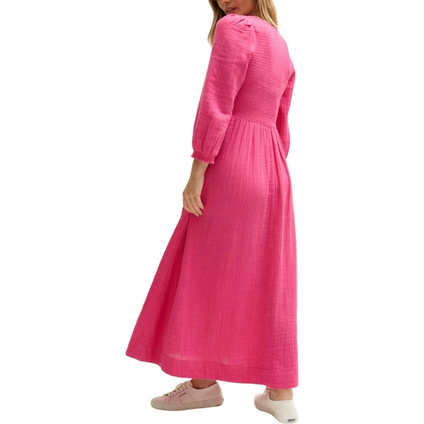 Paulina Shirred Bodice Maxi Dress
