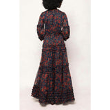 Geneva Dress in Scarlet Bloom
