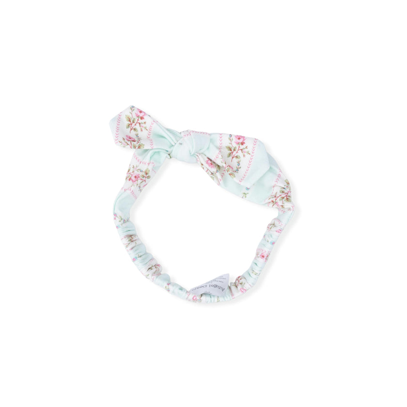 Antoinette Stripe - 2 Way Ruffle Sleeve Zipper Footie & Headband Set